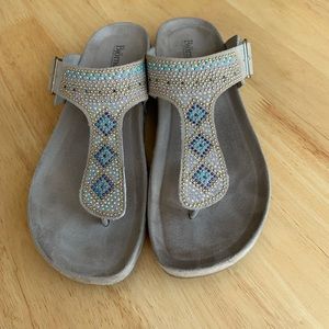 Bjorndal Ladies Sandal with Embellished Detailing, Sz 9